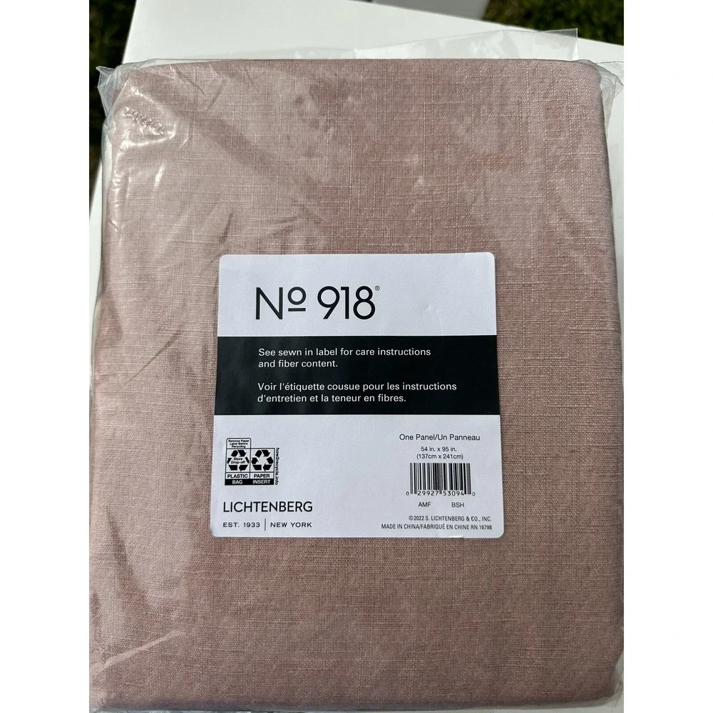 NEW Linen Blend Textured Sheer Rod Pocket Curtain Panel No. 918 SZ 54
